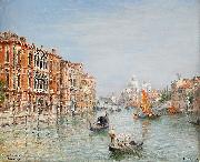 Frans Wilhelm Odelmark Canale Grande Venedig oil painting